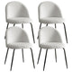 Artiss Dining Chairs Set of 4 Sherpa Boucle White