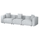 Alvin Modular Sofa Chaise Set 3-Seater Grey