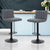 Set of 2 Como Kitchen Bar Stools In Vintage PU Leather