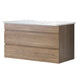 Cefito Bathroom Vanity Cabinet With Sink Wall Mounted In Oak White