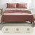 Cosy Club Red Beige Cotton Sheet Set Single