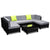 Gardeon 7PC Sofa Set Outdoor Furniture Lounge Setting Wicker Couches Garden Patio Pool - Decorly