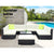 Gardeon 10PC Outdoor Furniture Sofa Set Wicker Garden Patio Lounge - Decorly