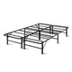 Artiss Foldable Double Metal Bed Frame - Black