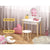 Keezi Kids Mirrored Vanity Dressing Table and Chair Set