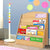 Keezi 5 Tiers Kids Bookshelf Magazine Shelf Rack Organiser Bookcase Display - Decorly