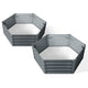 Greenfingers Garden Bed 2PCS 130X130X46CM Galvanised Steel Raised Planter