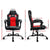 Artiss Massage Office Chair Gaming Computer Seat Recliner Racer Red - Decorly