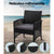 Gardeon Outdoor Furniture Rattan Set Wicker Cushion 4pc Black - Decorly