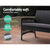 Gardeon Outdoor Furniture Rattan Set Wicker Cushion 4pc Black - Decorly