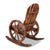 Gardeon Wagon Wheels Rocking Chair - Brown - Decorly