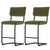 Artiss 2x Bar Stools Velvet Chairs Green