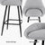 Artiss 4x Bar Stools Upholstered Stool Counter Seat Kitchen Dining Chairs