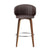 2x Artiss Bar Stools Dining Chairs Contoured Leather Wood Stool