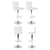 Artiss 4x Bar Stools Leather Gas Lift White