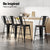 2x Artiss Metal Bar Stools Wooden Seat Retro Counter Stool