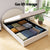 Artiss Bed Frame Gas Lift Strorage Beds Base Platform Boucle Fabric Queen ELLA