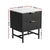 Artiss 2x Bedside Table 2 Drawers - Black