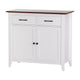 Artiss Buffet Sideboard Storage Cabinet Kitchen Cupboard Hallway 2 Drawers White
