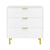 Artiss 3 Chest of Drawers Lowboy Cabinet White