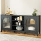 Double Door Buffet - Black
