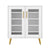 Artiss Shoe Rack 5-tier 20 Pairs Storage LED Light