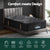 35cm Giselle Mattress King Single Bed Bamboo Pocket Firm Foam