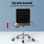 Artiss Computer Desk 120cm Executive Office Chairs Set PU Leather Low Back Black