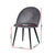Artiss Dining Chairs Set of 4 Velvet Solid Curved Dark Grey