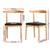 Artiss 4x Dining Chairs Rubber Wood Leather Seat Black