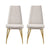 Artiss Dining Chairs Set of 2 Linen Fabric High Back Beige