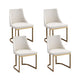 Artiss Dining Chairs Set of 4 Linen Fabric Frame Beige