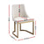 Artiss Dining Chairs Set of 4 Linen Fabric Frame Beige
