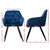 Artiss Dining Chairs Set of 4 Velvet Diamond Tufted Armchair Blue