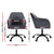 Artiss Office Chair Velvet Seat Dark Grey