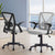 Artiss 2x Mesh Office Chair Mid Back Grey