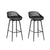 Gardeon 2PC Outdoor Bar Stools Plastic Metal Dining Chair Patio Furniture Garden