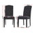 Artiss Dining Chairs Set of 4 Linen Parsons Chair Dark Grey