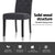 Artiss Dining Chairs Set of 4 Linen Parsons Chair Dark Grey