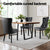 1 Set of 4 Artiss Dining Chairs Black Leather