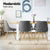 Artiss Dining Chairs Set of 4 Fabric Wooden Grey