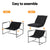 Artiss Armchair Lounge Chair Sling Black