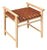 Elliot Single Seater Bench with Genuine Leather (Natural)