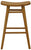 Aria Oval Solid Timber Counter Stool (Caramel)