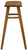 Aria Oval Solid Timber Counter Stool (Caramel)