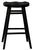 Scandinavian Timber Kitchen Counter Stool (Black)
