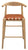 Elliot Genuine Leather Barstool - Set of 2 (Natural)