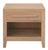 Dion 1-Drawer Solid Mindi Bedside Table (Natural)