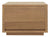 Oscar 1 Drawer Low Bedside Table (Natural)