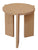 Apollo Round Solid Timber Side Table (Natural)